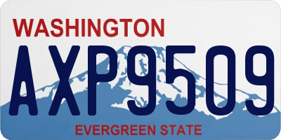 WA license plate AXP9509