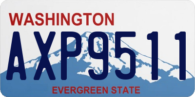 WA license plate AXP9511