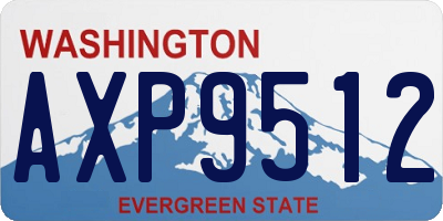 WA license plate AXP9512