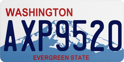 WA license plate AXP9520