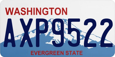 WA license plate AXP9522