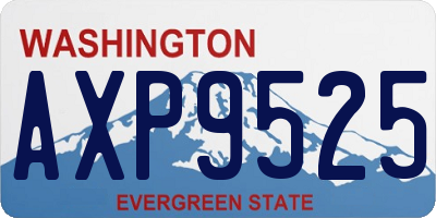 WA license plate AXP9525