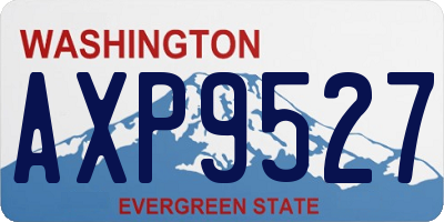 WA license plate AXP9527