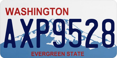 WA license plate AXP9528