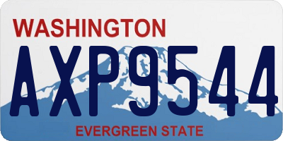 WA license plate AXP9544