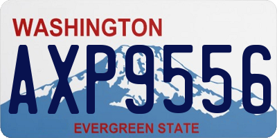 WA license plate AXP9556