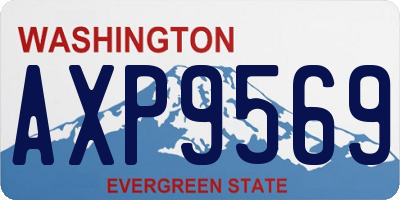 WA license plate AXP9569