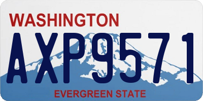 WA license plate AXP9571