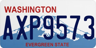 WA license plate AXP9573