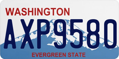 WA license plate AXP9580