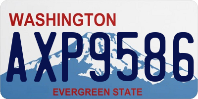 WA license plate AXP9586