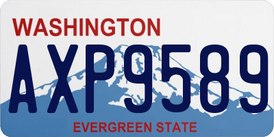 WA license plate AXP9589