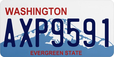 WA license plate AXP9591