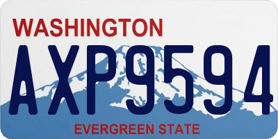 WA license plate AXP9594