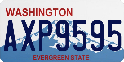 WA license plate AXP9595