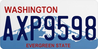 WA license plate AXP9598