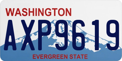 WA license plate AXP9619