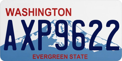 WA license plate AXP9622