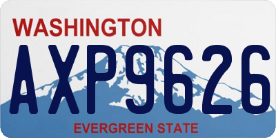 WA license plate AXP9626