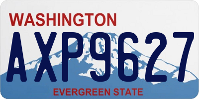 WA license plate AXP9627