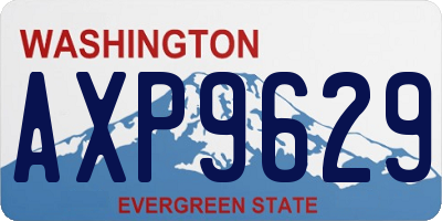 WA license plate AXP9629