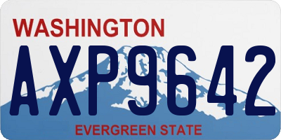 WA license plate AXP9642