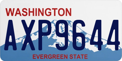 WA license plate AXP9644