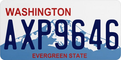 WA license plate AXP9646