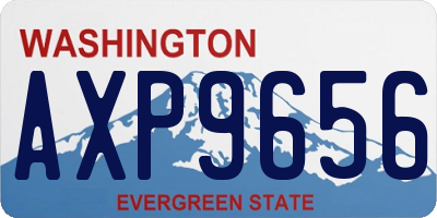 WA license plate AXP9656