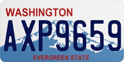 WA license plate AXP9659
