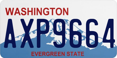 WA license plate AXP9664