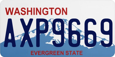 WA license plate AXP9669