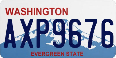 WA license plate AXP9676