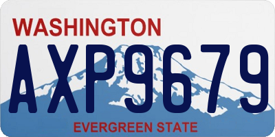 WA license plate AXP9679