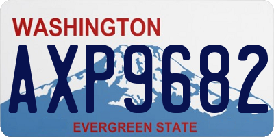 WA license plate AXP9682