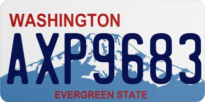 WA license plate AXP9683