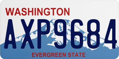 WA license plate AXP9684