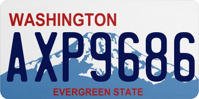 WA license plate AXP9686
