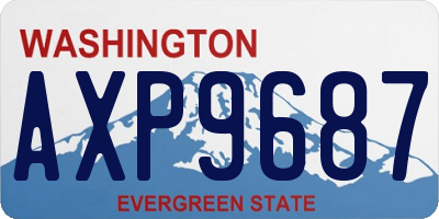 WA license plate AXP9687