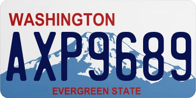 WA license plate AXP9689