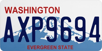 WA license plate AXP9694