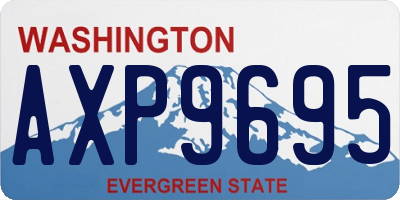 WA license plate AXP9695