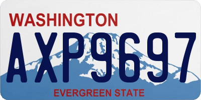 WA license plate AXP9697