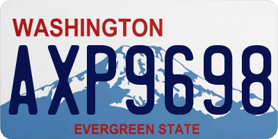 WA license plate AXP9698