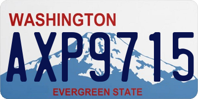 WA license plate AXP9715