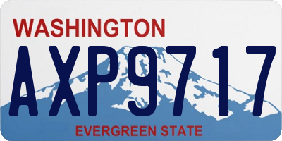 WA license plate AXP9717