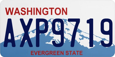 WA license plate AXP9719