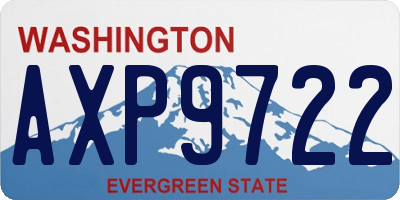 WA license plate AXP9722