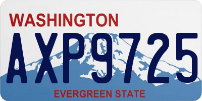 WA license plate AXP9725