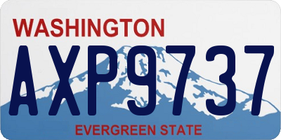 WA license plate AXP9737